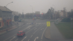 Křižovatka ulic Komenského a Velké Novosady