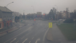 Křižovatka ulic Komenského a Velké Novosady