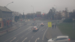 Křižovatka ulic Komenského a Velké Novosady