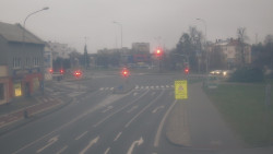 Křižovatka ulic Komenského a Velké Novosady