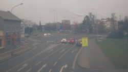 Křižovatka ulic Komenského a Velké Novosady