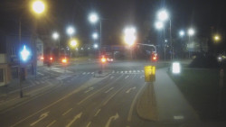 Křižovatka ulic Komenského a Velké Novosady