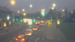 Křižovatka ulic Komenského a Velké Novosady