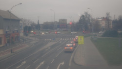 Křižovatka ulic Komenského a Velké Novosady