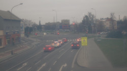 Křižovatka ulic Komenského a Velké Novosady