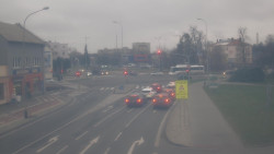 Křižovatka ulic Komenského a Velké Novosady