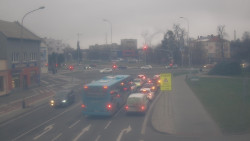 Křižovatka ulic Komenského a Velké Novosady