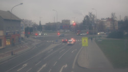 Křižovatka ulic Komenského a Velké Novosady