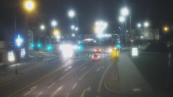 Křižovatka ulic Komenského a Velké Novosady