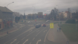 Křižovatka ulic Komenského a Velké Novosady