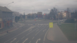 Křižovatka ulic Komenského a Velké Novosady