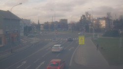 Křižovatka ulic Komenského a Velké Novosady