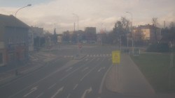 Křižovatka ulic Komenského a Velké Novosady