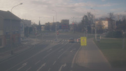 Křižovatka ulic Komenského a Velké Novosady