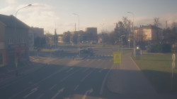 Křižovatka ulic Komenského a Velké Novosady