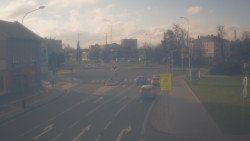 Křižovatka ulic Komenského a Velké Novosady