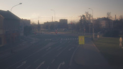 Křižovatka ulic Komenského a Velké Novosady