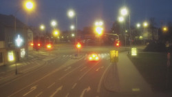 Křižovatka ulic Komenského a Velké Novosady