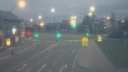 Křižovatka ulic Komenského a Velké Novosady