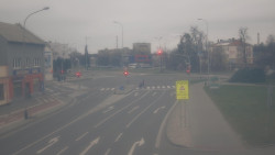 Křižovatka ulic Komenského a Velké Novosady