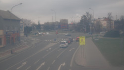 Křižovatka ulic Komenského a Velké Novosady