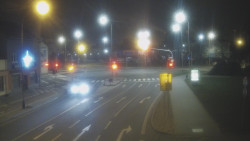 Křižovatka ulic Komenského a Velké Novosady