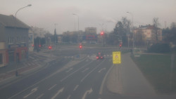 Křižovatka ulic Komenského a Velké Novosady