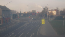 Křižovatka ulic Komenského a Velké Novosady