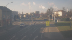 Křižovatka ulic Komenského a Velké Novosady