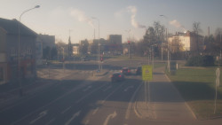 Křižovatka ulic Komenského a Velké Novosady