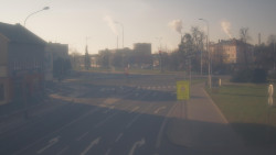 Křižovatka ulic Komenského a Velké Novosady