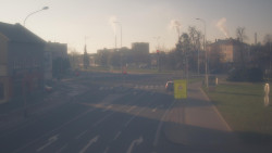 Křižovatka ulic Komenského a Velké Novosady