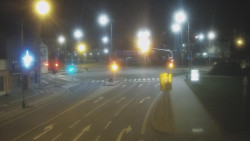 Křižovatka ulic Komenského a Velké Novosady