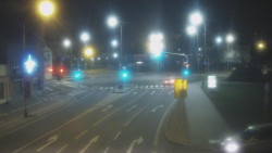 Křižovatka ulic Komenského a Velké Novosady