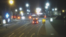 Křižovatka ulic Komenského a Velké Novosady