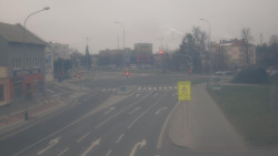 Křižovatka ulic Komenského a Velké Novosady