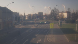 Křižovatka ulic Komenského a Velké Novosady