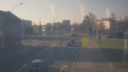 Křižovatka ulic Komenského a Velké Novosady