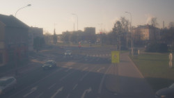 Křižovatka ulic Komenského a Velké Novosady