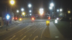 Křižovatka ulic Komenského a Velké Novosady