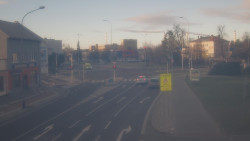 Křižovatka ulic Komenského a Velké Novosady