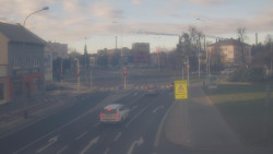 Křižovatka ulic Komenského a Velké Novosady