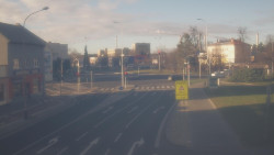 Křižovatka ulic Komenského a Velké Novosady