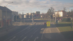 Křižovatka ulic Komenského a Velké Novosady