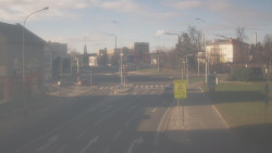 Křižovatka ulic Komenského a Velké Novosady