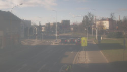 Křižovatka ulic Komenského a Velké Novosady