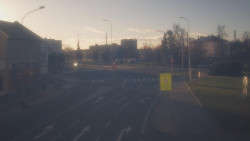 Křižovatka ulic Komenského a Velké Novosady