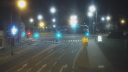 Křižovatka ulic Komenského a Velké Novosady