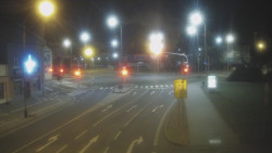 Křižovatka ulic Komenského a Velké Novosady