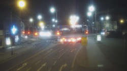 Křižovatka ulic Komenského a Velké Novosady